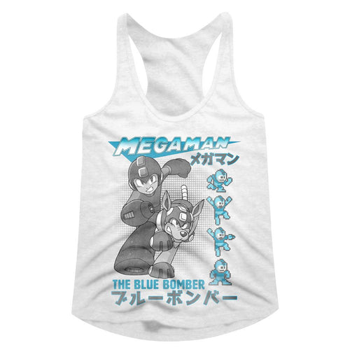 Mega Man Ladies Racerback - Blue Bomber