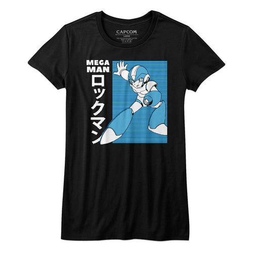 Mega Man Ladies T-Shirt - Mega Man JPN