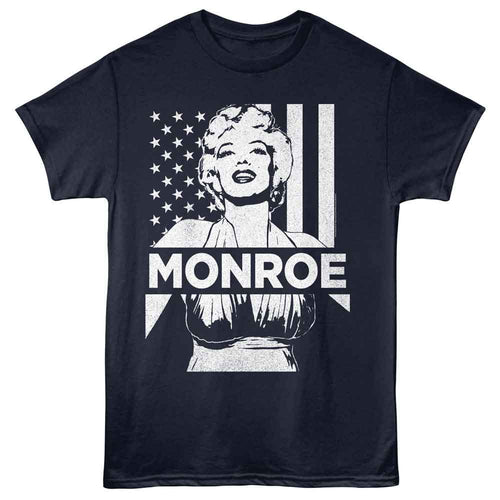 Flag Marilyn Monroe t-shirt in navy