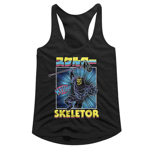 Masters of the Universe Ladies Racerback - Skeletor Burst