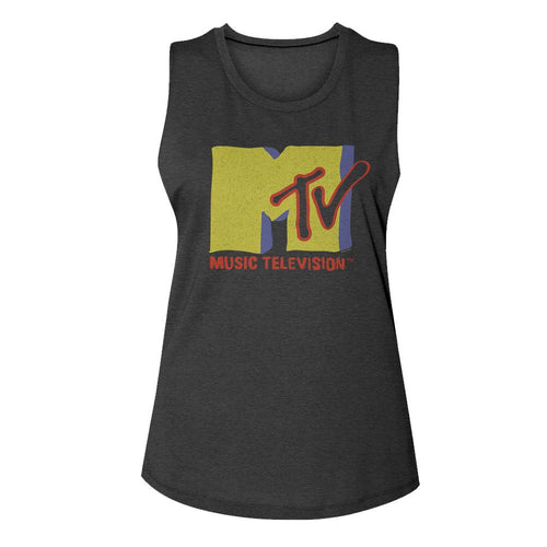 MTV Ladies Muscle Tank - Muted Tones