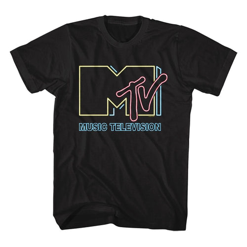 Neon Sign Logo MTV t-shirt in black