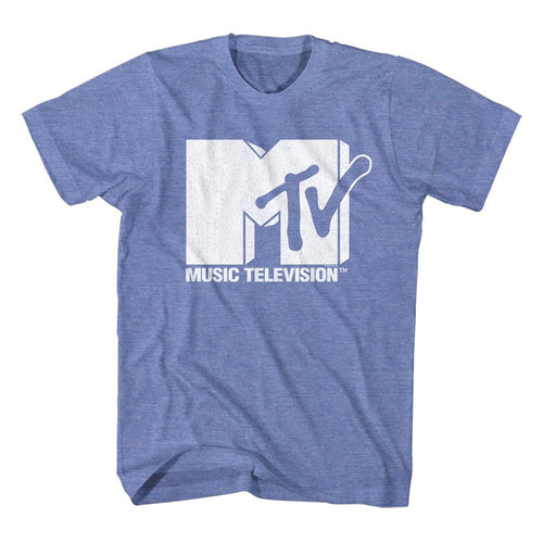 Classic Logo MTV t-shirt in light blue heather