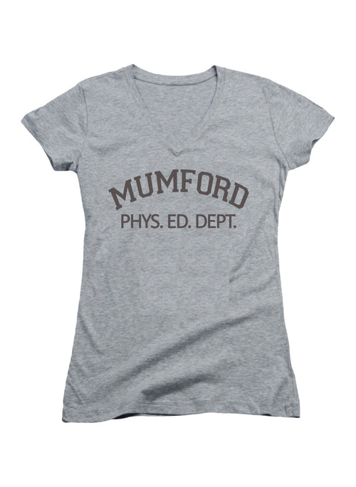 Gray Mumford Juniors V-Neck T-Shirt