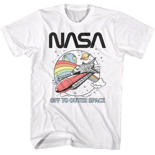 White NASA t-shirt featuring a To Space design
