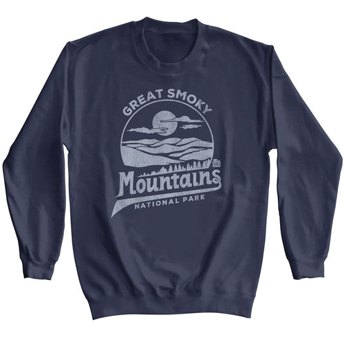 National Parks Long Sleeve Sweatshirt - Smoky Mt Mono