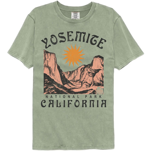 National Parks Comfort Colors T-Shirt - Yosemite Nouveau - Natural