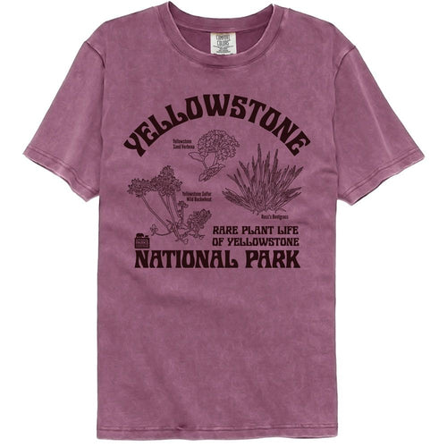 National Parks Comfort Colors T-Shirt - Rare Plants Yellowstone