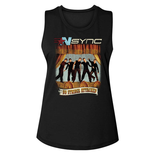 NSYNC Ladies Muscle Tank - No Strings No Words