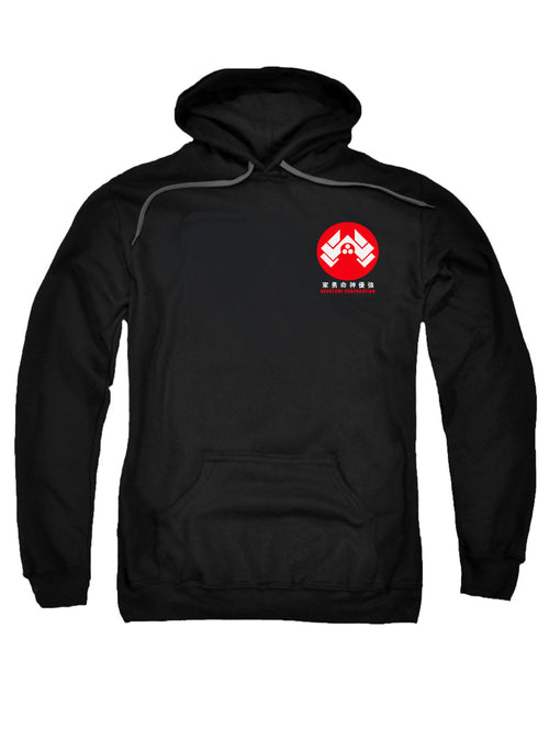 Black Nakatomi Corporation Left Pocket Hoodie