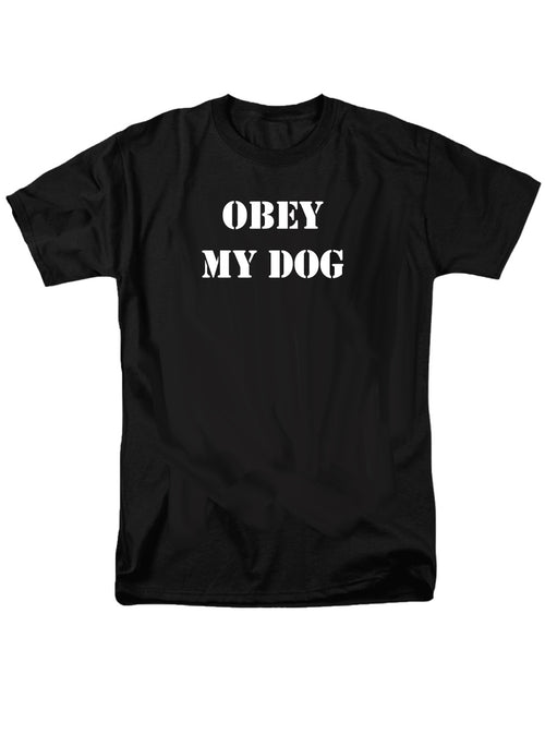 Black Obey My Dog T-Shirt