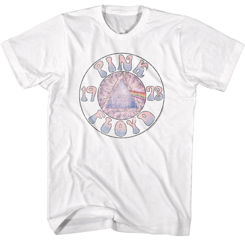 White Pink Floyd t-shirt featuring a Sketch Prism Circle design