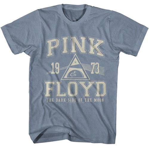 Indigo Heather Pink Floyd t-shirt featuring a PF Athletic design