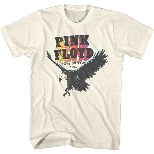 Natural Pink Floyd t-shirt featuring a First US Tour design