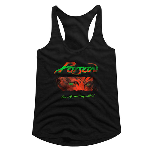 Poison Ladies Racerback - Open Up and Say Ahh