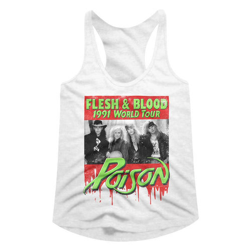 Poison Ladies Racerback - Flesh Blood