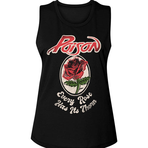 Poison Ladies Muscle Tank - Every Rose