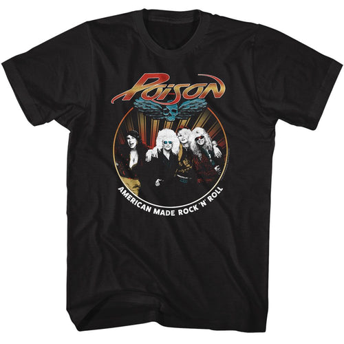 Black Poison t-shirt featuring a Poison American Made design