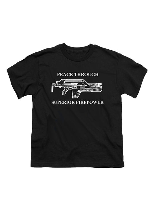 Black Peace Through Superior Firepower Youth/Toddler T-Shirt