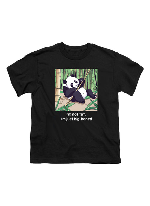 Black Playful Panda Youth/Toddler T-Shirt