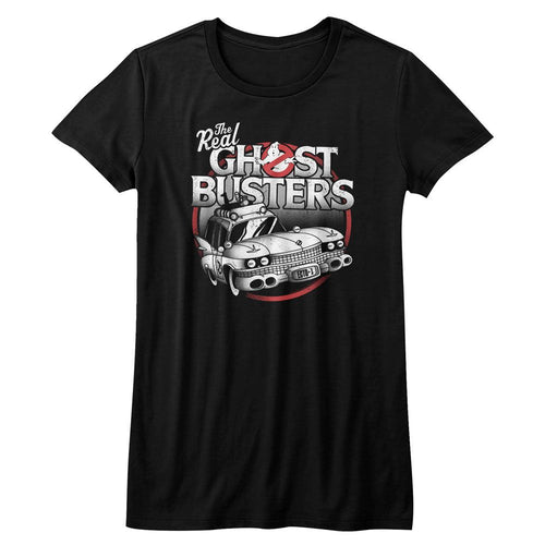 The Real Ghostbusters Ladies T-Shirt - The Car