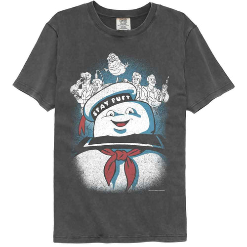 The Real Ghostbusters Comfort Colors T-Shirt - Rgb Stay Puft and Ghostbusters