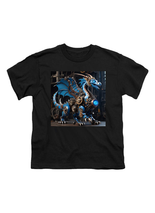 Black Robot Dragon Youth/Toddler T-Shirt