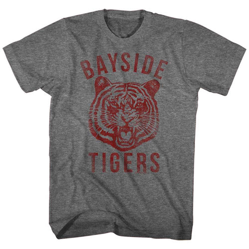 Graphite Heather Saved by the Bell t-shirt featuring a Bayside High design