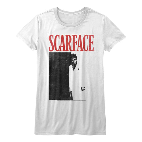 Scarface Ladies T-Shirt - Blk and Rd