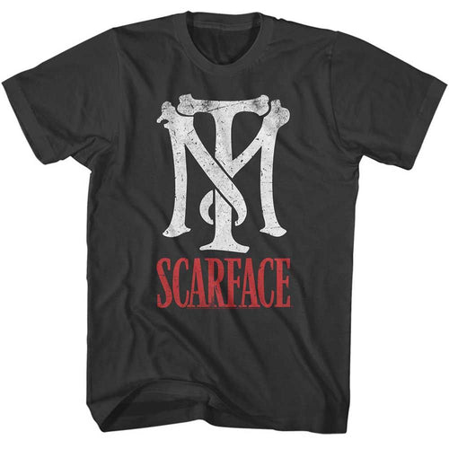 Smoke Gray Scarface t-shirt featuring a Scarface Tm Scarface design