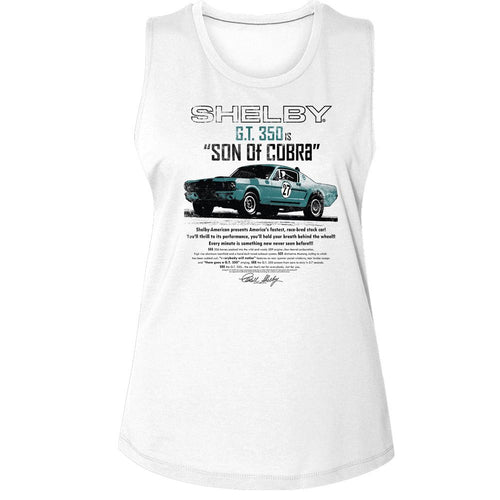 Carroll Shelby Ladies Muscle Tank - Son of Cobra