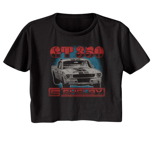 Carroll Shelby Ladies Crop Top - Tricolor GT350