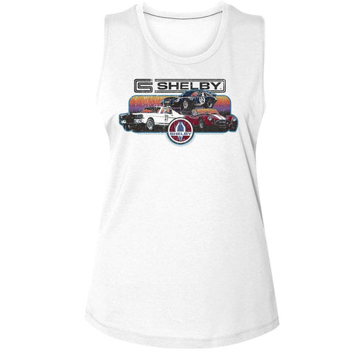 Carroll Shelby Ladies Muscle Tank - Gradient Collage