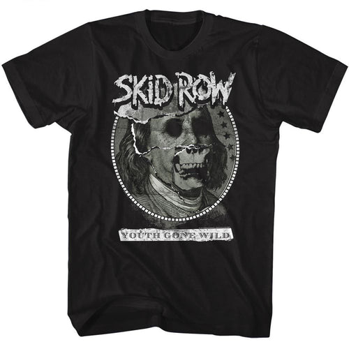 Black Skid Row t-shirt featuring a Dead Benji design