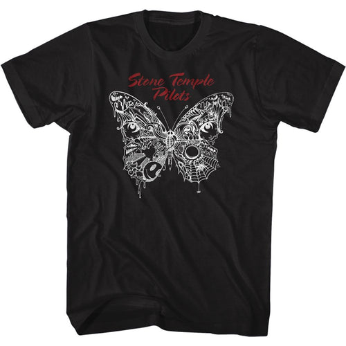 Black Stone Temple Pilots t-shirt featuring a Stone Temple Pilots Butterfly design