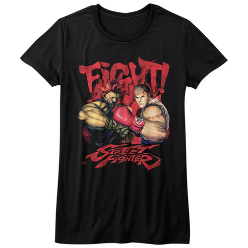 Street Fighter Ladies T-Shirt - Fight