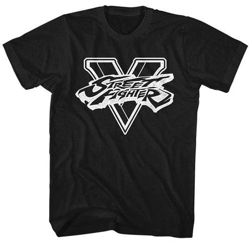 Black Street Fighter t-shirt featuring a Street Fighter Sfv Bw design