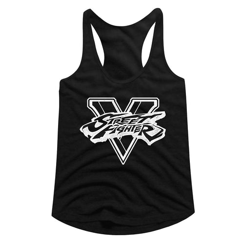 Street Fighter Ladies Racerback - Sfv Bw