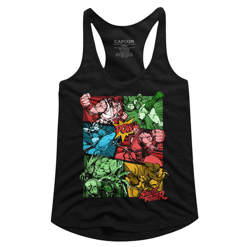 Street Fighter Ladies Racerback - Comic