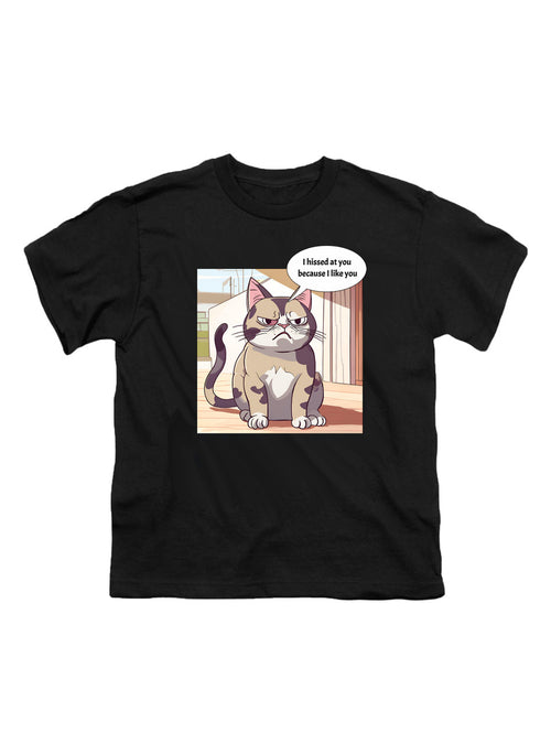 Black Sassy Cat Youth/Toddler T-Shirt