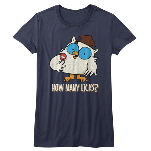 Tootsie Pop Ladies T-Shirt - How Many Licks Black Heather