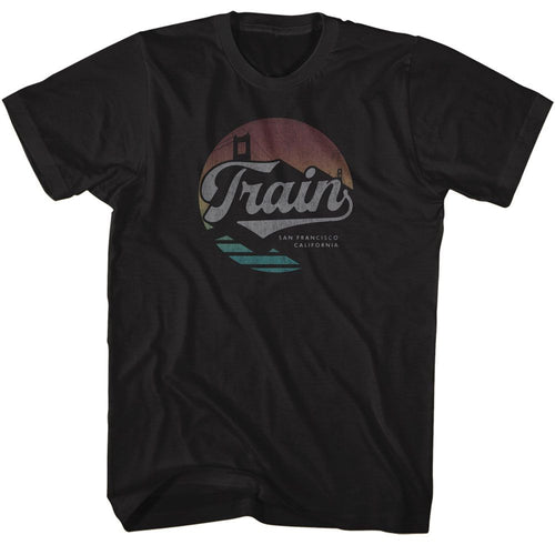 Black Train t-shirt featuring a San Francisco Cali design