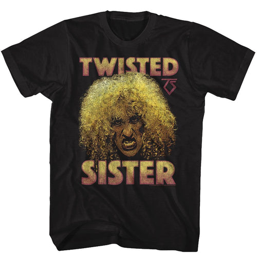 Black Twisted Sister t-shirt featuring a Dee Snider design