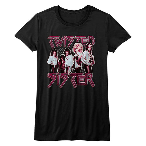Twisted Sister Ladies T-Shirt - Pretty in Pink