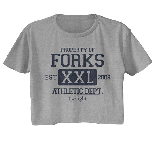 Twilight Ladies Crop Top - Forks Athletic Dept