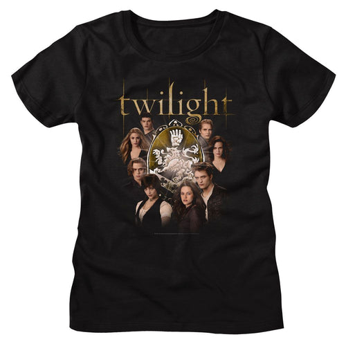 Twilight Ladies T-Shirt - Cullen Family with Crest