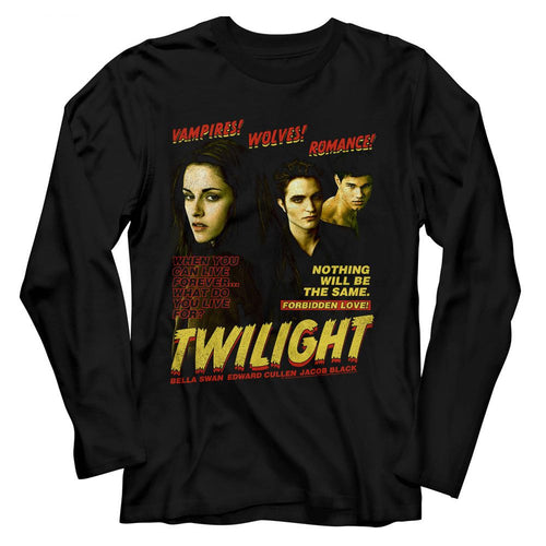 Twilight Long Sleeve T-Shirt - Vampire Wolves Romance
