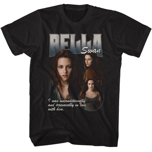 Black Twilight t-shirt featuring a Bella Irrevocably in Love design