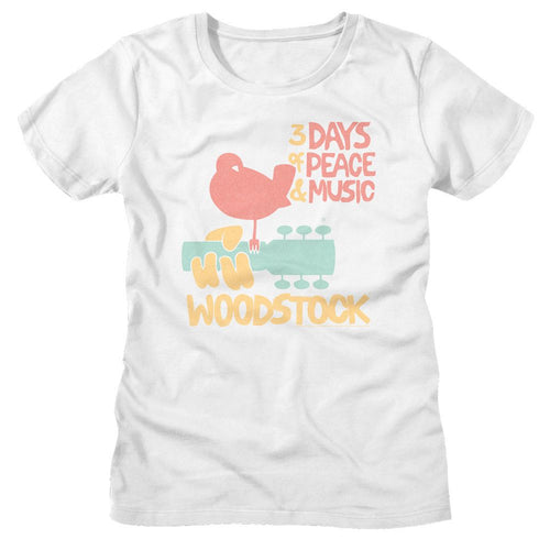 Woodstock Ladies T-Shirt - 3 Days of Peace