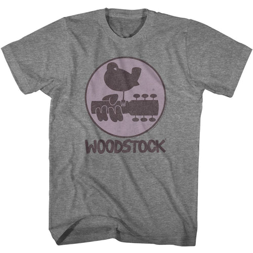 Graphite Woodstock t-shirt featuring a Logo design